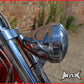 6.5" Polished Prison Bar Headlight - Cast Aluminum 55W Halogen, Universal Bottom Mount
