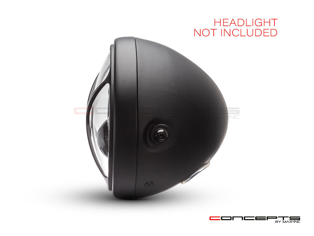 Cross Design 7" Black CNC Aluminum Headlight Guard Cover