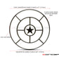 Star Design 7" Black + Contrast Cut CNC Aluminum Headlight Guard Cover