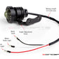 Black CNC Machined Aluminium Vintage LED Stop / Tail Light - Smoked Lens