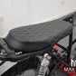 Black Diamond Stitch Universal Scrambler Motorcycle Seat