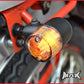 Matte Black Aluminium Classic Barrel LED Turn Signals / Indicators - Smoked Lense