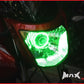 7cm Green LED Angel Eye Halo Ring — 81 LEDs, 12V