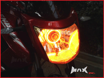 7cm Orange LED Angel Eye Halo Ring | 81 LEDs Super Bright 12V Motorcycle Light