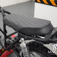 Black Diamond Stitch Universal Scrambler Motorcycle Seat