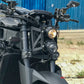 Max Dual Stacked Streetfighter Motorcycle Headlight – DOT-Compliant, Adjustable Fork Clamps (32-59mm), High/Low Beam & Side Light