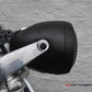 5.75" Vintage Style Black + Mesh Metal Headlight with Integrated GPS Speedometer - 55W Halogen, DOT/E-mark, IP67 Waterproof for Custom Bikes