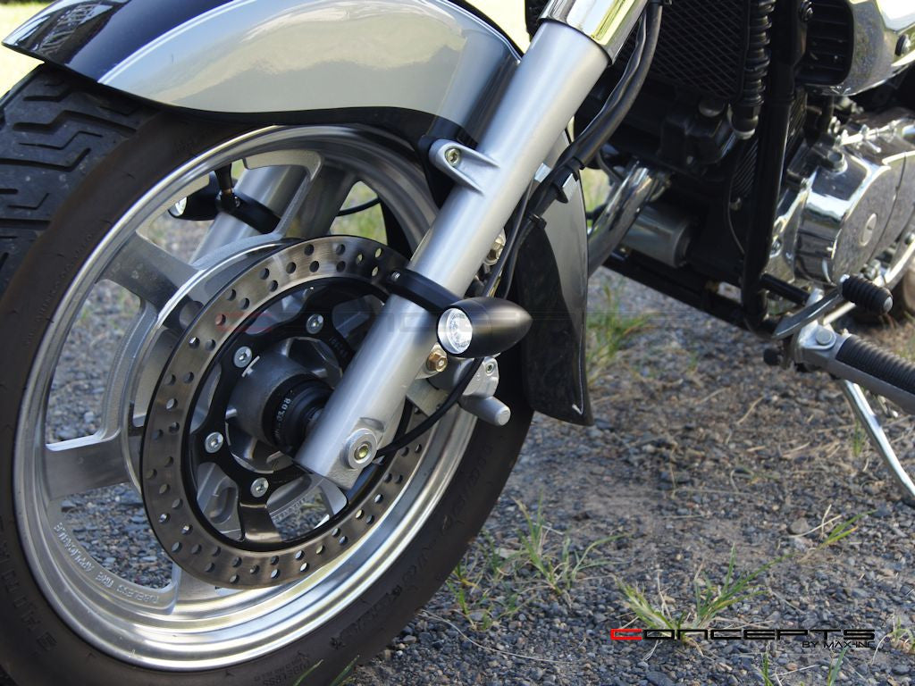 Complete motorcycle LED spot fog light package