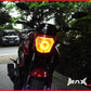7cm Orange Super Bright LED Angel Eye Halo Ring