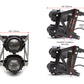 Max Dual Stacked Streetfighter Motorcycle Headlight DOT Adjustable Clamps (32-59mm)