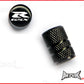 SUZUKI GSXR Emblem Set Of 2 Lasered Logo Tire Valve Caps
