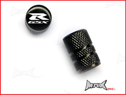 SUZUKI GSXR Emblem Set Of 2 Lasered Logo Tire Valve Caps