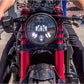 7.7" Matte Black + Contrast Cut Metal LED Integrated Headlight + Anarchy Grill Cover