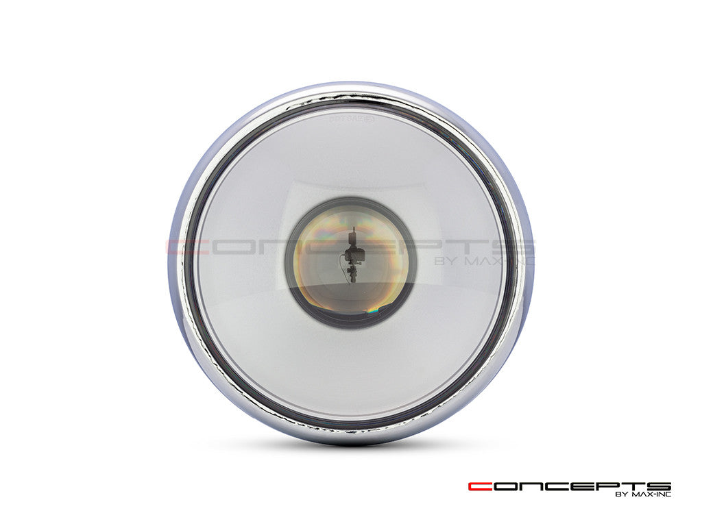 Ciclope Chrome LED Projector Headlight for Streetfighters, Naked Bikes & Custom Bikes