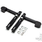 Black Foot pegs Heel Stirrup Footrests Moto Foot Rest case for Harley Touring Softail 883 1200 XL Dyna Fatboy Sportster