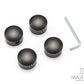 Motorcycle Front Axle Nut Covers Caps Aluminum Black For Harley Sportster Touring Softail Dyna VRSC Fat Bob Wide Glide
