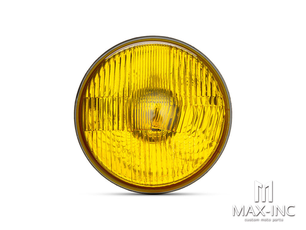 7" Classic Yellow Lens Semi Sealed Beam Insert - 55w Halogen Bulb
