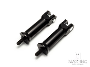 Motorcycle Passenger Foot Pegs Support Mount 2.25" Footrest Clevis Kit For Harley-Davidson Passenger Footpeg Support KitBlack 50500769