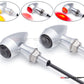 ARES Micro Raw CNC Billet Aluminum Integrated Rear LED Stop/Tail/Turn Signals - Raw + Clear Anodized (Amber Turn, Red Tail/Stop)