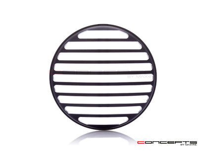 5.75" Vent Design Black / Contrast CNC Aluminum Headlight Guard Cover