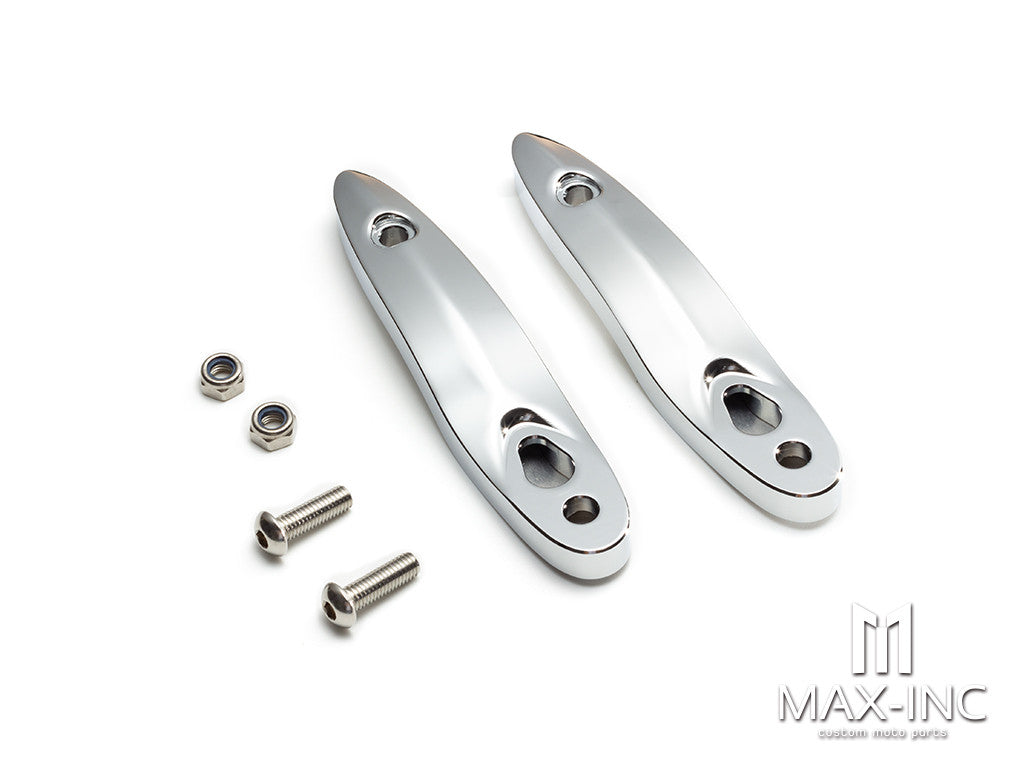Motorcycle Chrome Rear Turn Signal Extension Bracket Relocation Kit Fo