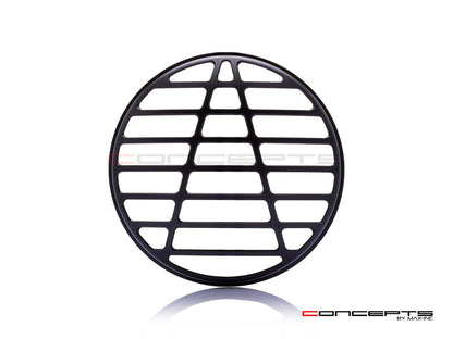 7" Atec Design Black CNC Aluminum Headlight Guard Cover