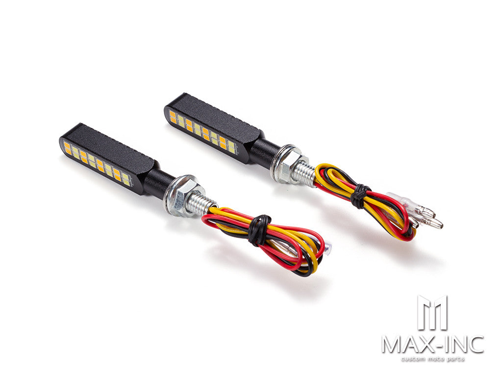 CNC Integrated Mini LED Bar with Resin Topper - Sequential Indicators / DRL  (Strobe Flashing & On)