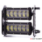 Vadar Heavy Duty Daymaker Dual LED Headlight - CNC 6061 Billet, H4 Plug, 6000K, 32-59mm Fork Clamps
