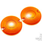 Motorcycle Orange Turn Signal Light Lens Cover 2PCS For Harley Touring Road Electra Glide Road King FLHR Softail