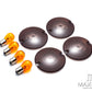 Harley Touring  4PCS Turn Signal Light Lens + 4 PCS HALOGEN Bulbs