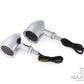 Chrome Dual Color LED Integrated Turn Signals w/ Smoked Lens (Turn / Tail)