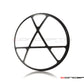 7" Anarchy Grille Design Black + Contrast CNC Aluminum Headlight Guard Cover