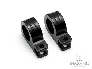 32MM Motorcycle Guard Bar Pedal Mounting Bracket - Black Refit Kit
