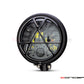 5.75" Matte Black + Contrast Cut Metal LED Integrated Headlight + Anarchy Grill Cover