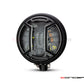 5.75 INCH MATTE BLACK BATES LED MOD INTEGRATED HEADLIGHT - DRL+ TURN SIGNALS - ARMOUR