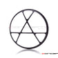 5.75" Anarchy Design Black / Contrast CNC Aluminum Headlight Guard Cover
