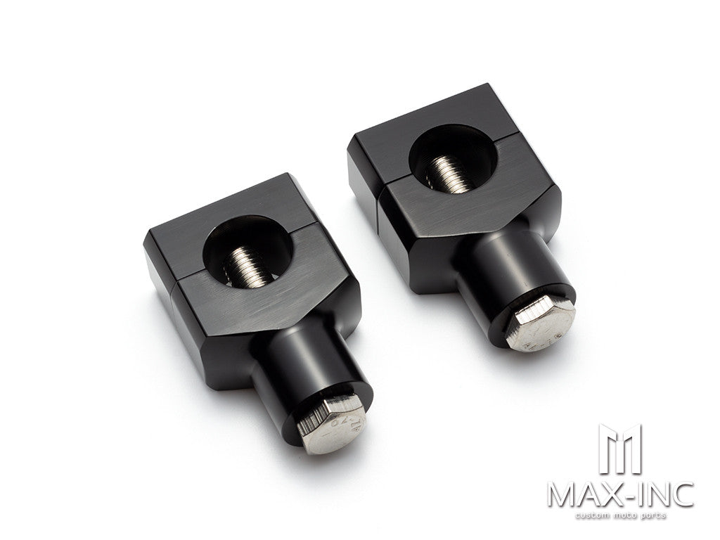 Black 25MM 1" Handlebar Risers Kit Mount Clamp Handle Bar Heightening Fixed for Harley Honda Kawasaki Suzuki XL 883 1200 Steed 400 600