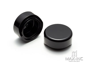 BLACK UPPER FORK CAPS Covers For Harley for Softail Breakout FXBR FXBRS