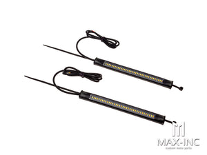 Universal Fork Mount Integrated LED Sequential Turn Signals + Daytime Running Lights