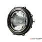 MONZA 7 INCH BLACK CNC MACHINED ALUM LED HEADLIGHT (DRL, Emark/Dot,H4)