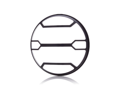 5.75" Strata Design Black / Contrast CNC Aluminum Headlight Guard Cover