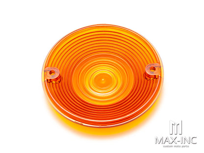 Motorcycle 4PCS Turn Signal Light Lens Cover Orange Lamp Lens Cover Plastic For Harley Touring Road King Softail