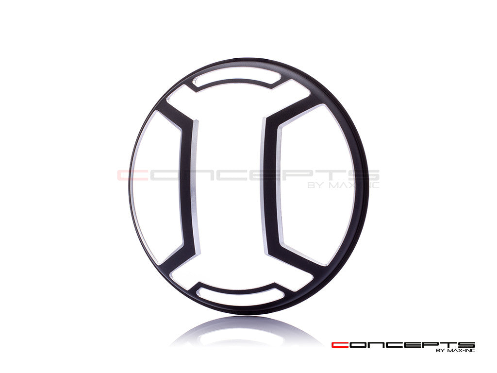 5.75" Armour Design Black / Contrast CNC Aluminum Headlight Guard Cover