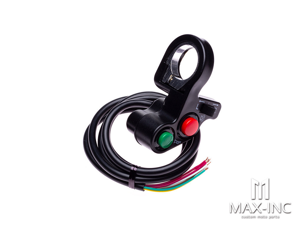 Universal Handlebar Mount Switch Combo - Headlight / Horn / Turn Signals - Fits 7/8"(22mm)