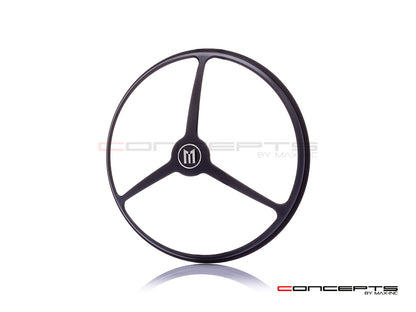 5.75" Tri-Benz Design Black CNC Aluminum Headlight Guard Cover