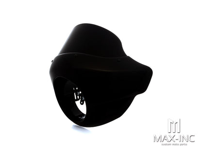 Short Black / Smoked Touring Sport Fairing Windshield - Fits Harley Dyna / Sportster