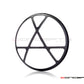 7" Anarchy Grille Design Black CNC Aluminum Headlight Guard Cover