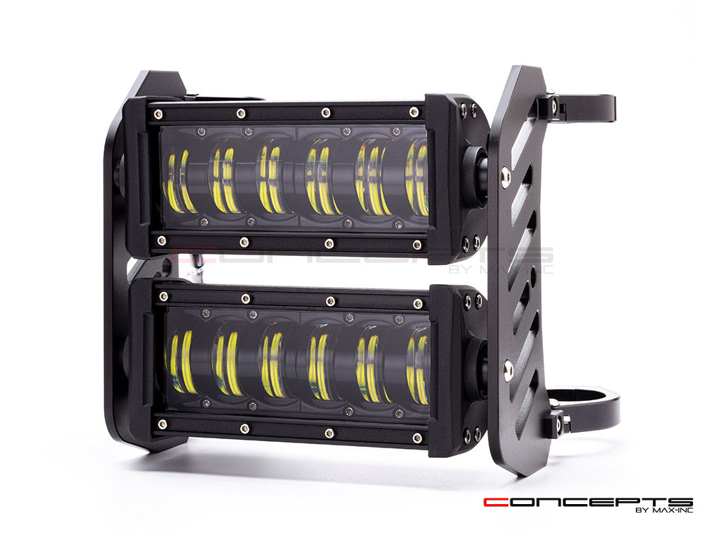 Vadar Heavy Duty Daymaker Dual LED Headlight - CNC 6061 Billet, H4 Plu