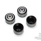 Motorcycle Front Axle Nut Covers Caps Aluminum Black Cut For Harley Sportster Touring Softail Dyna VRSC Fat Bob Wide Glide