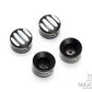 Motorcycle Front Axle Nut Covers Caps Aluminum Black Cut For Harley Sportster Touring Softail Dyna VRSC Fat Bob Wide